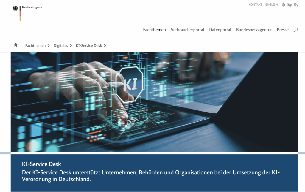 KI Service Desk der Bundesnetzagentur - Bildrecht Bundesnetzagentur