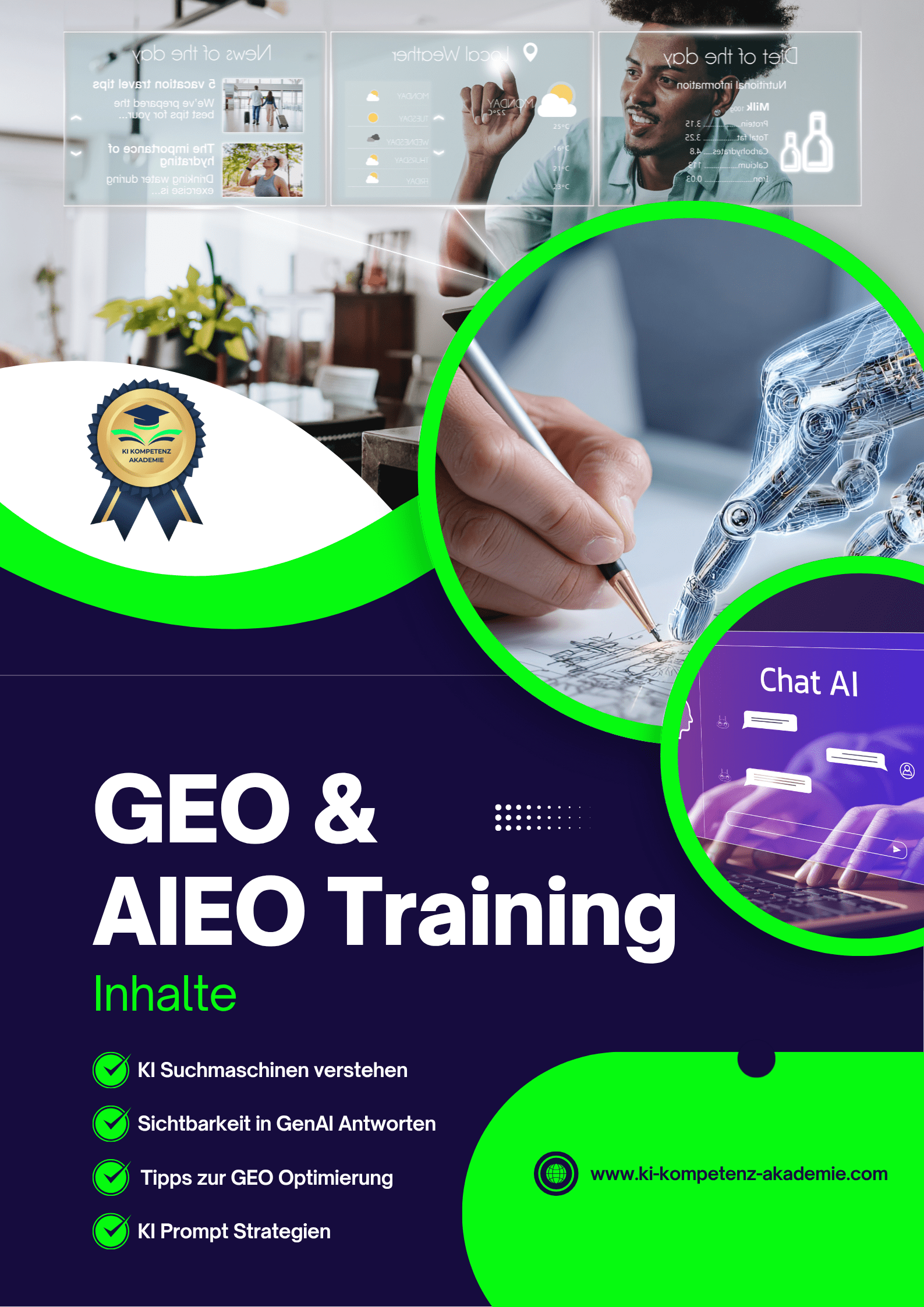 GEO und AIEO Training Broschüre KI Kompetenz Akademie